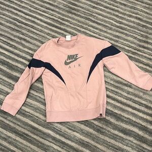 Nike pink and blue crewneck